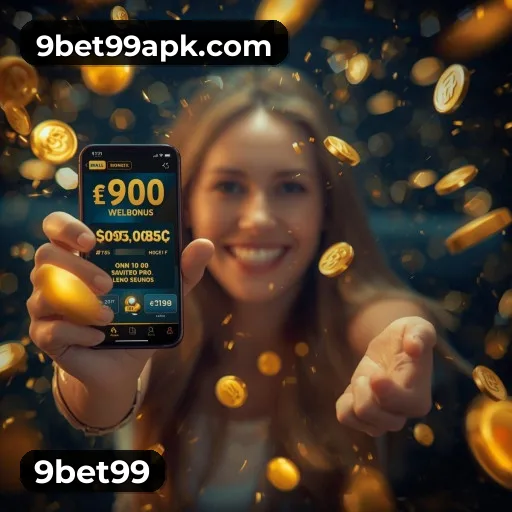 App 9bet99 para iOS e Android — interface mobile, login biométrico e PIX integrado